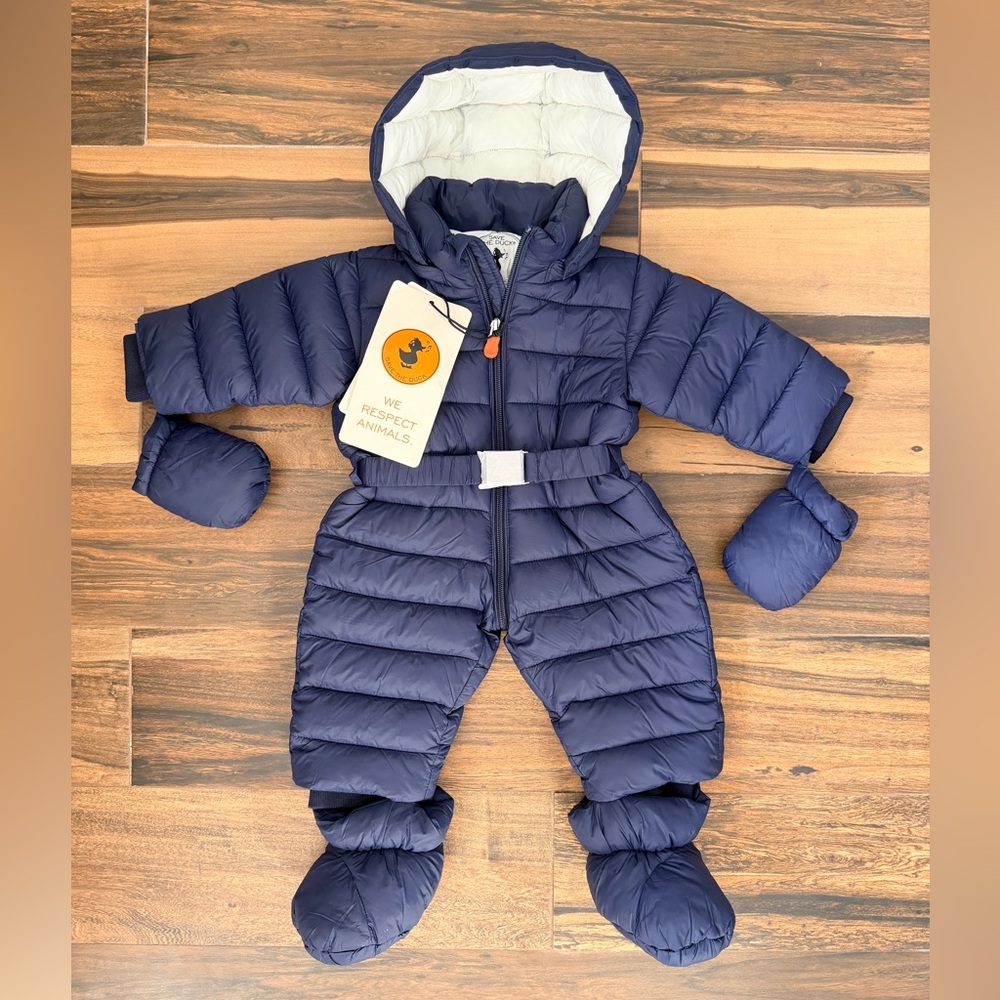 NWT Save the Duck Quilted Bunting Suit